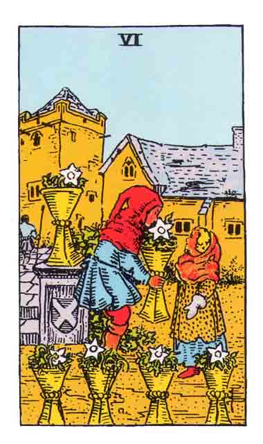 Cartas del Tarot: Seis de Copas