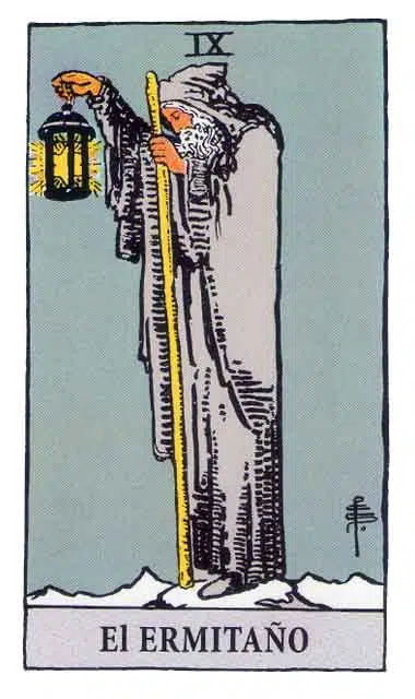Cartas del Tarot: el ERMITAÑO (9)