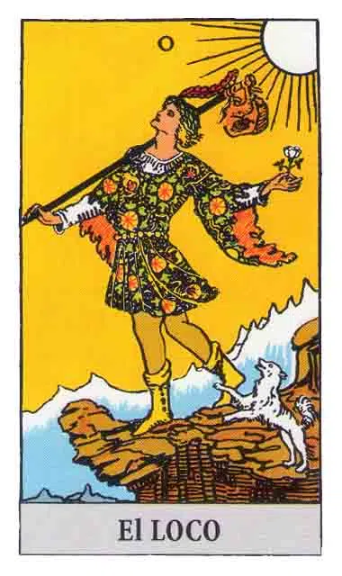 Cartas del Tarot: el LOCO (0)