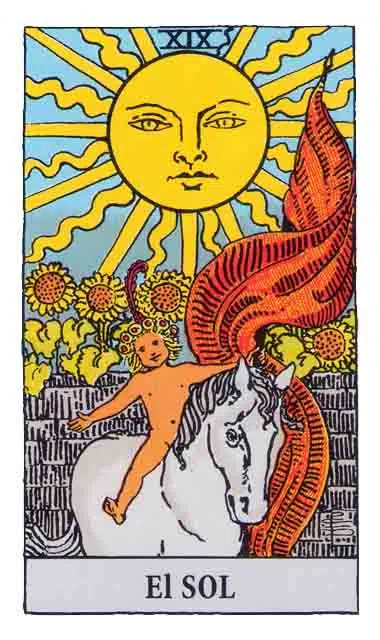 Cartas del Tarot: el SOL (19)