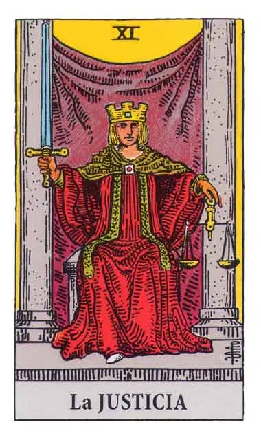 Cartas del Tarot: la Justicia (11)