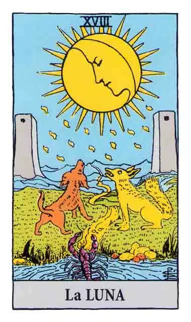 Cartas del Tarot: la LUNA (18)