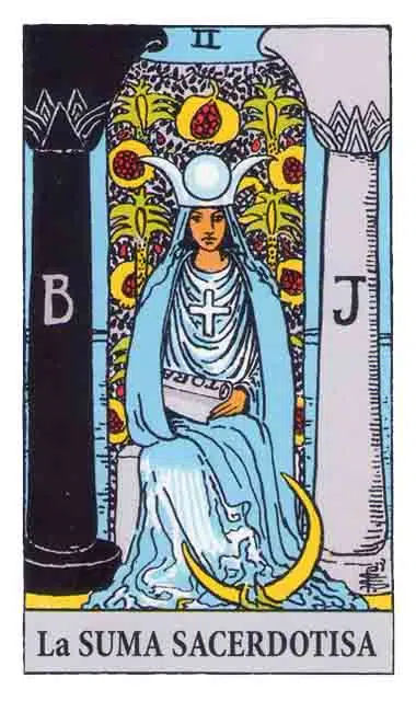Cartas del Tarot: la SUMA SACERDOTISA (2)