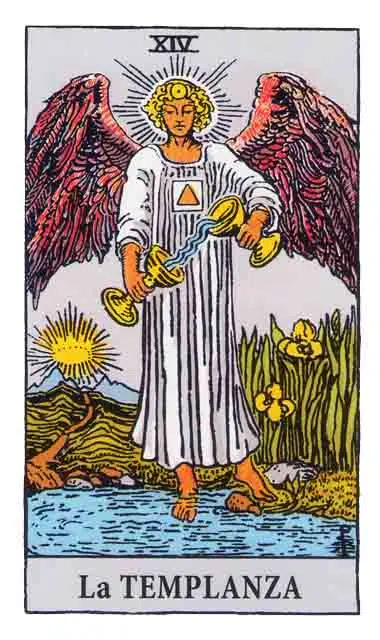Cartas del Tarot: la Templanza (14)